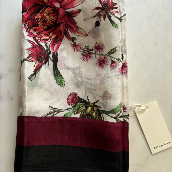 GIFT READY NWT Chan Luu 100% Silk Scarf - Picture 8 of 9